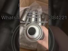 0.23mm Necked-In Cassette Gas Tin Can Outdoor Butane Gas Can 65 * 165mm